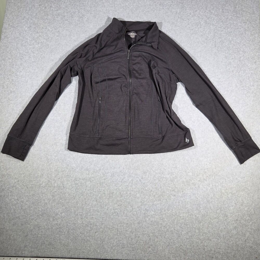 Torrid Active Womens Plus Size 1 1X Black Full Zip Mock Neck Performance Jacket
